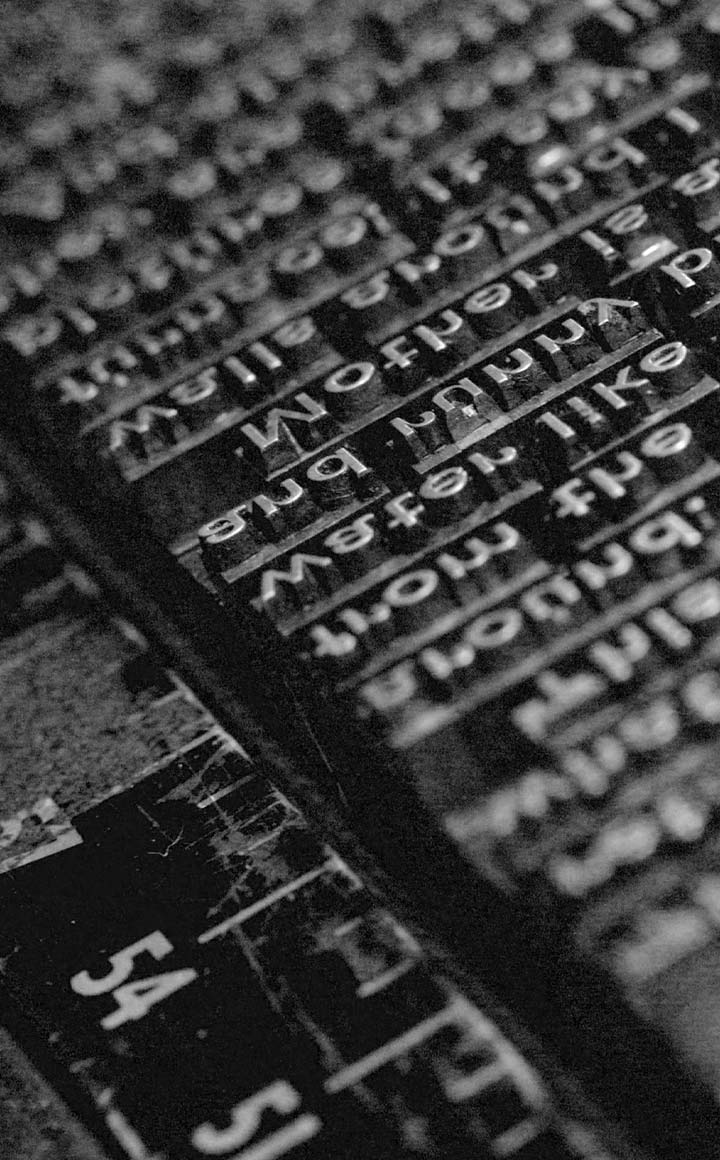 Letterpress type
